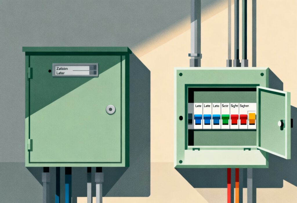 Elektriker installiert Zählerschränke und Sicherungskästen in Neubau und Altbau – fachgerechte Absicherung aller Leitungen nach aktuellen Normen
